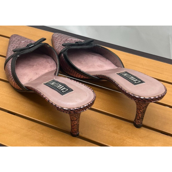 Cavallini Womens Pointy Toe Pink Slip On Heel 9B Pink - Picture 4 of 10